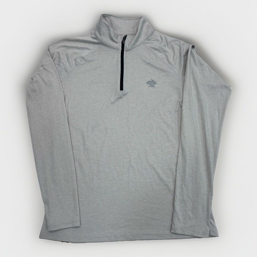 Rabbit Running Top Womens Size Medium Ez Zip Long Sleeve Lightweight Gray